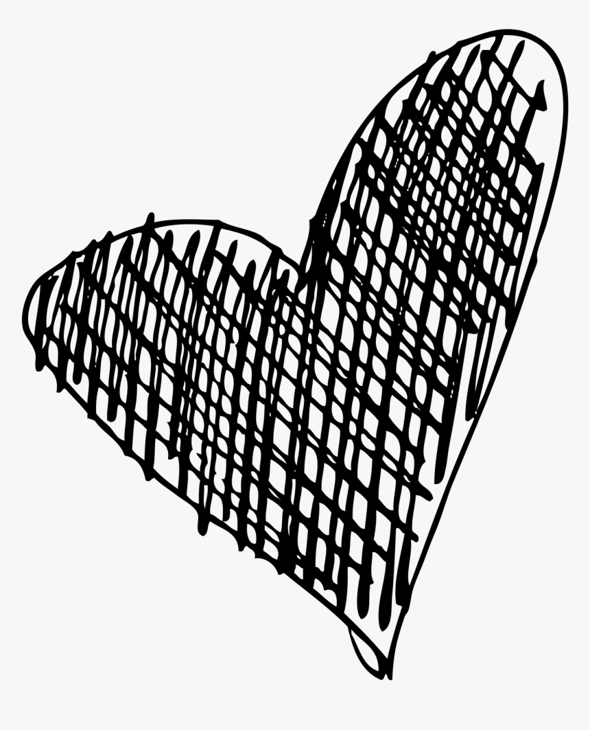 Love Heart Scribble Png, Transparent Png