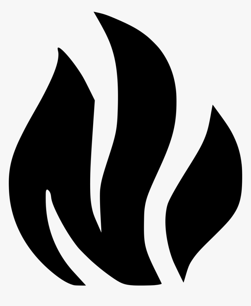 Fire Black White Png, Transparent Png