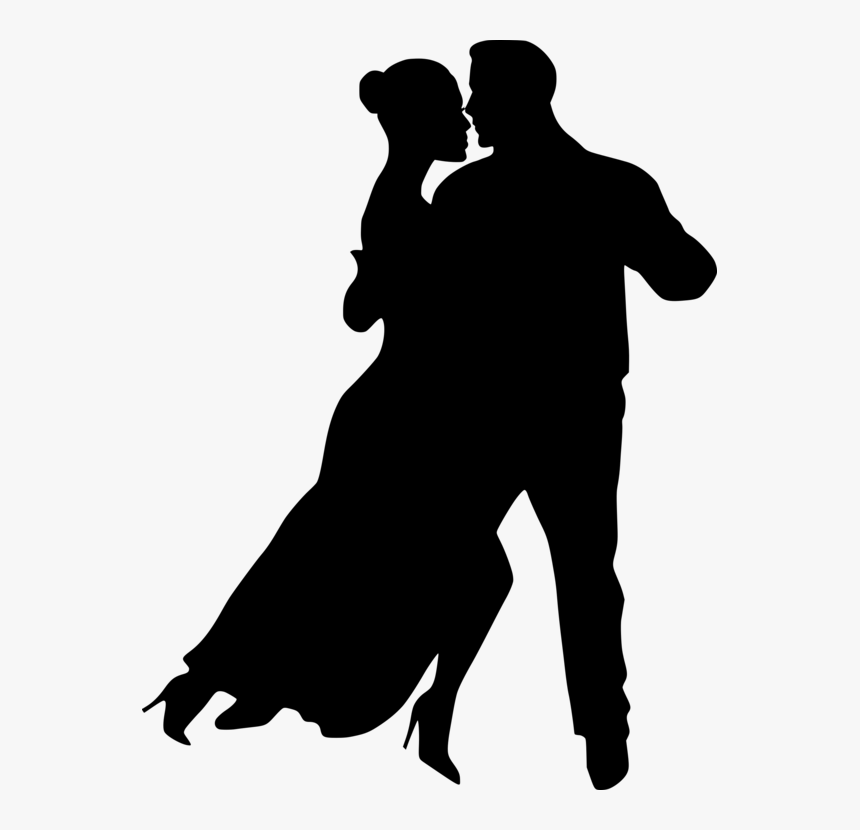 Human - Couple Dancing Silhouette Png, Transparent Png