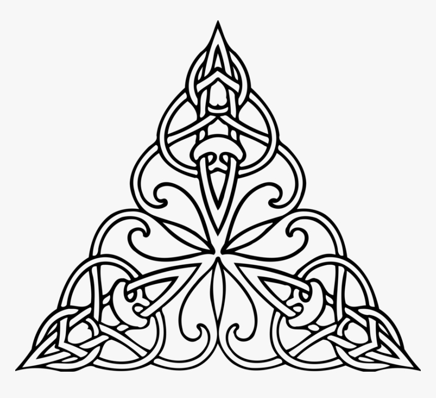 Transparent White Triangle Png - Design In Triangle Drawing, Png Download
