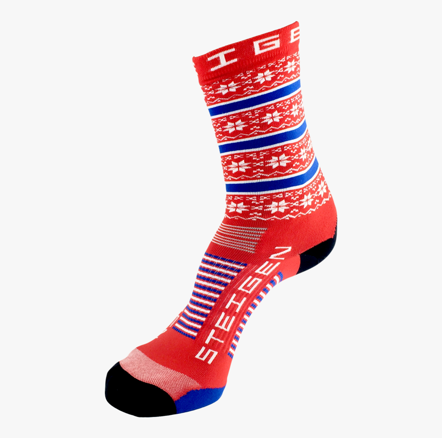 Christmas Running Socks 3/4 Length - Steigen Norway Socks, HD Png Download