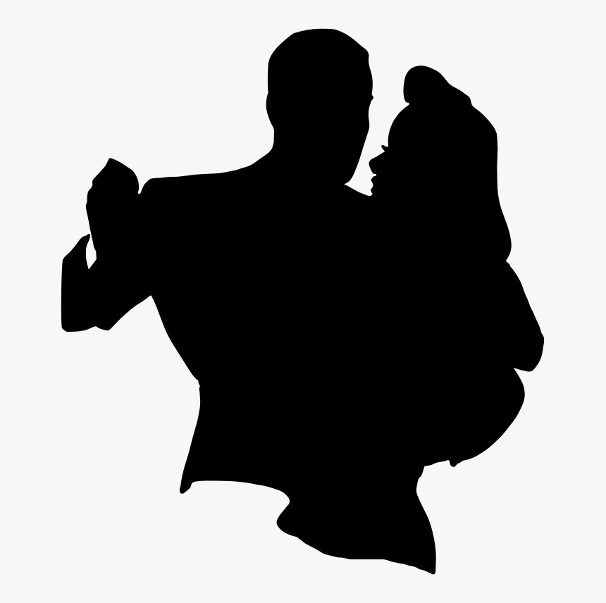 Silhouette Couple Dancing Clipart, HD Png Download
