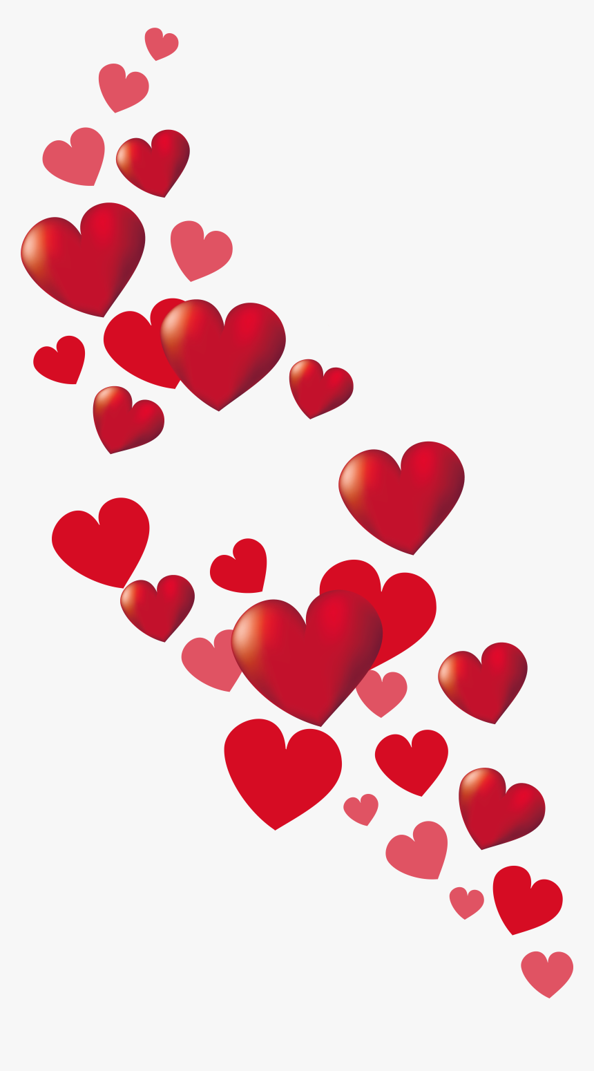 Valentine Hearts Decor Png - Transparent Background Hearts Png, Png Download