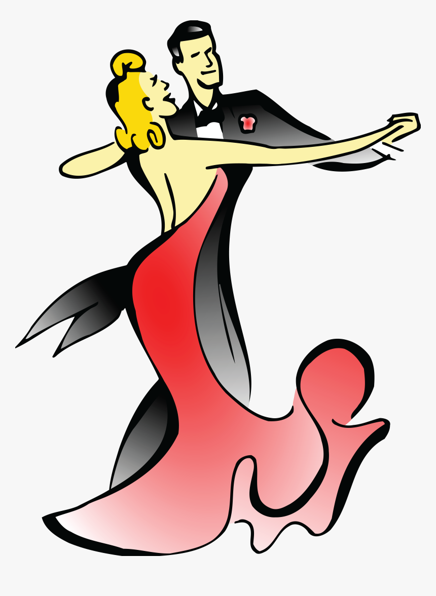 Free Clipart Of A Retro Couple Ballroom Dancing - Ballroom Dancer Clipart, HD Png Download