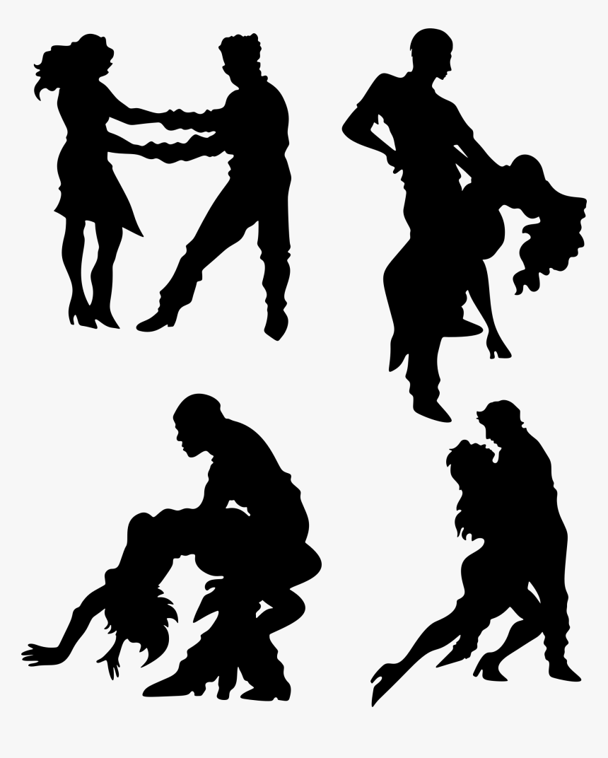 Silhouette Couples Dancing, HD Png Download