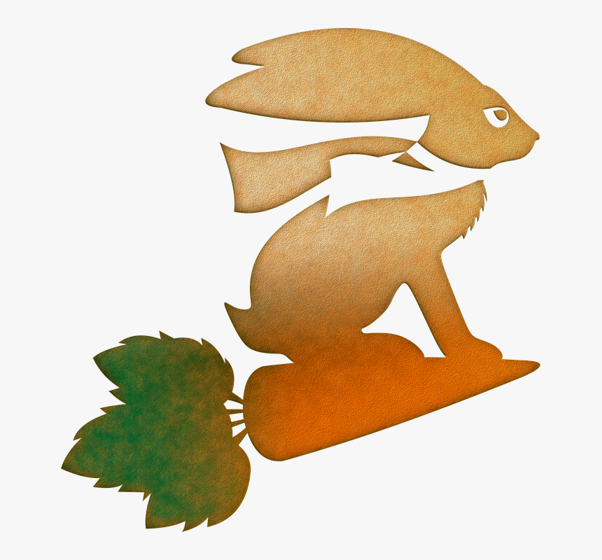Rabbit, Hare, Animal, Silhouette, Vector, Nature, Pet - Rabbit, HD Png Download