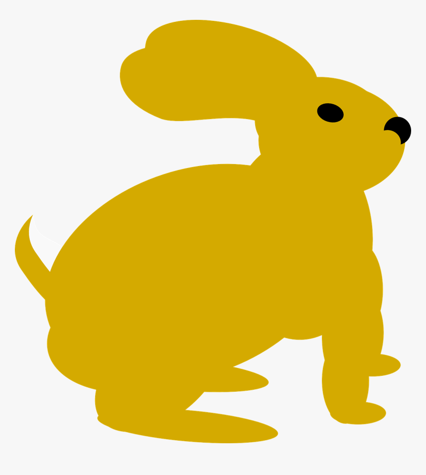 Bunny Rabbit Mammal Free Picture - Yellow Rabbit Clipart, HD Png ...