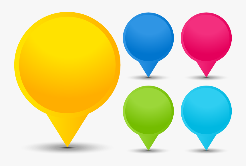 Location Pins Set Png - Offer Vector Png, Transparent Png
