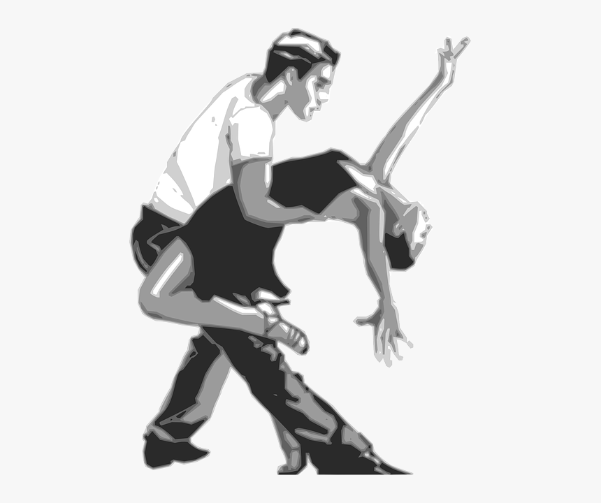 Dancers, Dancing, Couple Dancing, Pair Dancing, Tango - Latin Dance Drawing, HD Png Download