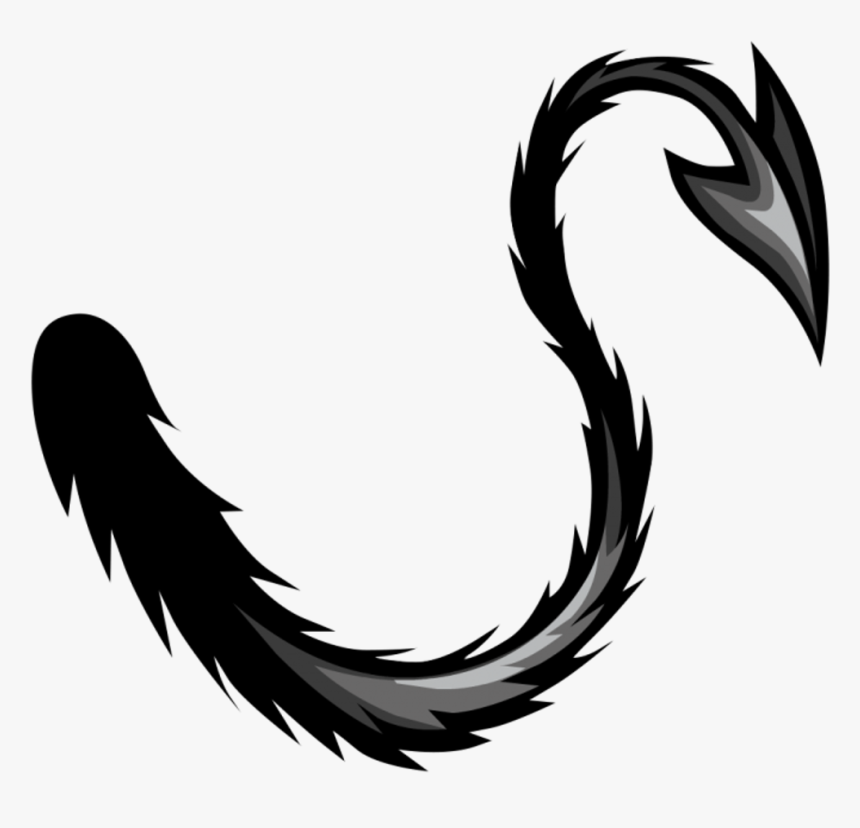 Black Devil Tail Png, Transparent Png
