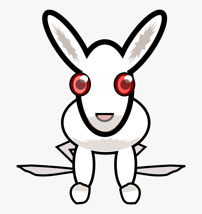 Easter Bunny Clip Arts And Bunny Vector Free - Rabbit, HD Png Download