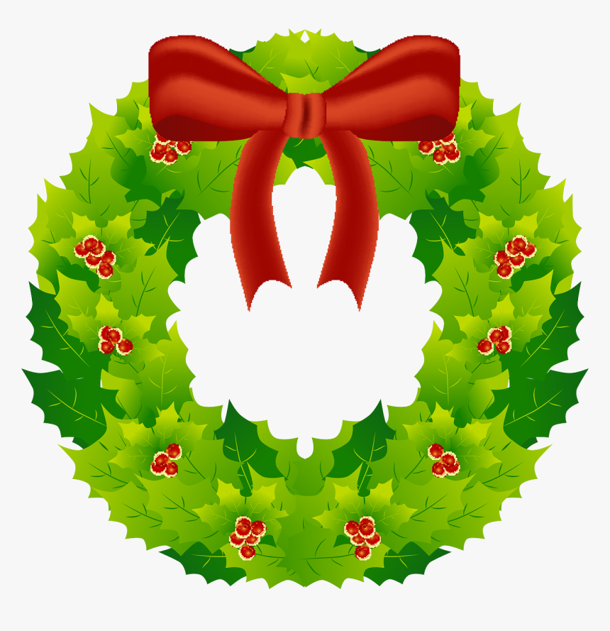 Wreath, Christmas, Decoration, Reed, Holidays, Red - Christmas Day, HD Png Download