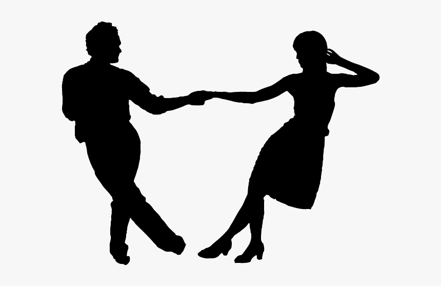 Swing Dancing Silhouette Png - Swing Dance Silhouette Png, Transparent Png