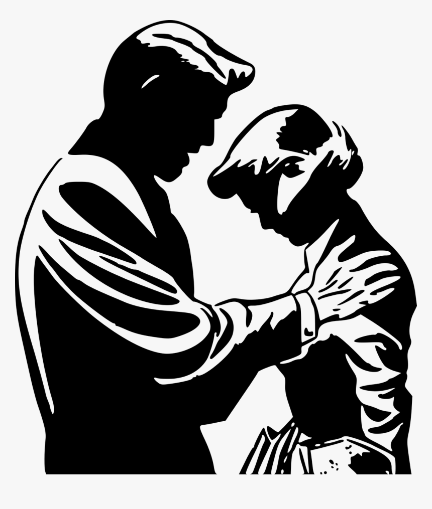 White And Black Couple Clipart Png, Transparent Png