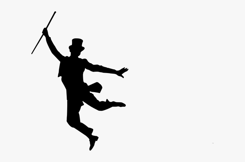 Silhouette, Dance, Silhouette Dancer, Ballet Dancer - Fred Astaire Silhouette, HD Png Download