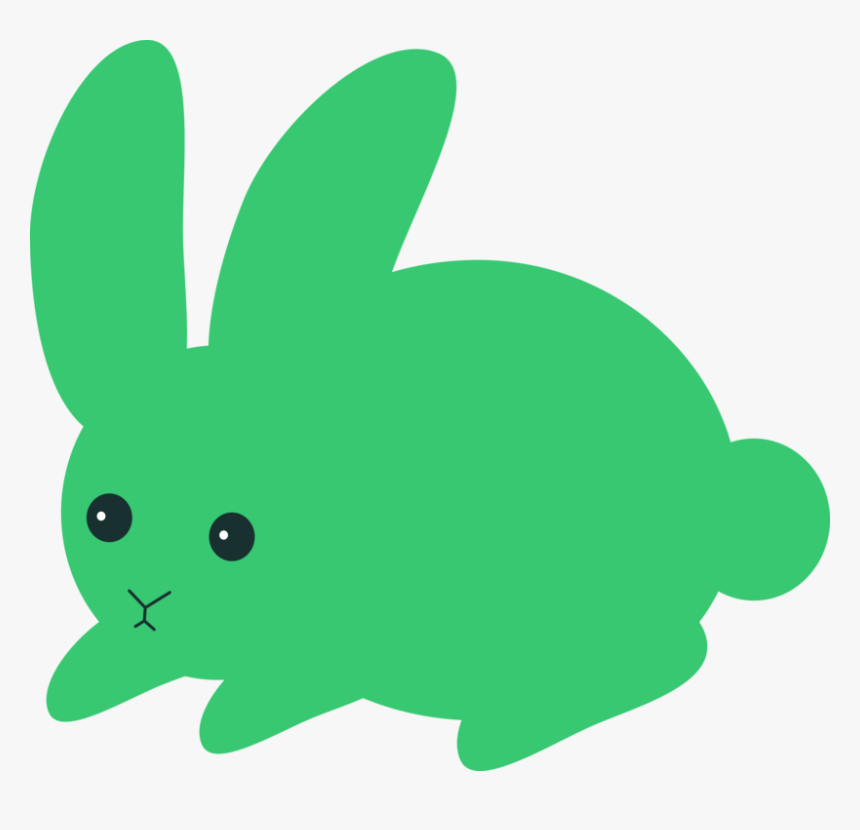 Plant,domestic Rabbit,leaf - Green Rabbit Clipart Transparent, HD Png Download