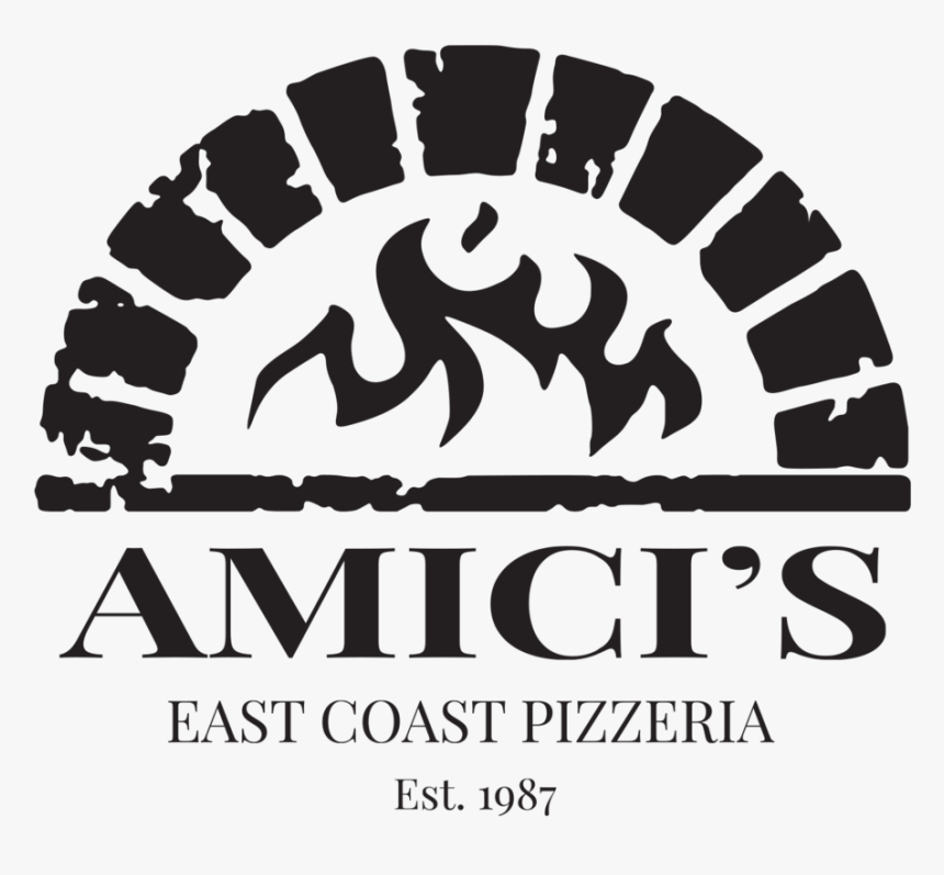 Company Logo In Black - Amici's East Coast Pizzeria Logo, HD Png Download