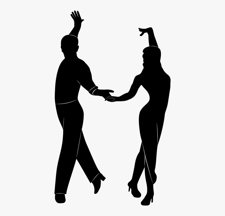 Performing Arts,silhouette,dance - Dance Couple Png, Transparent Png