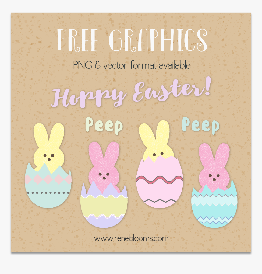 Easter Peeps Free Graphics Vector - Domestic Rabbit, HD Png Download