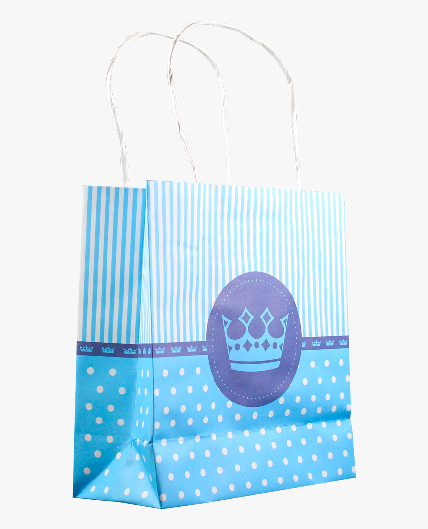 Sacolas De Papel Temáticas Coroa Menino Azul - Sacolas Tematicas Png, Transparent Png