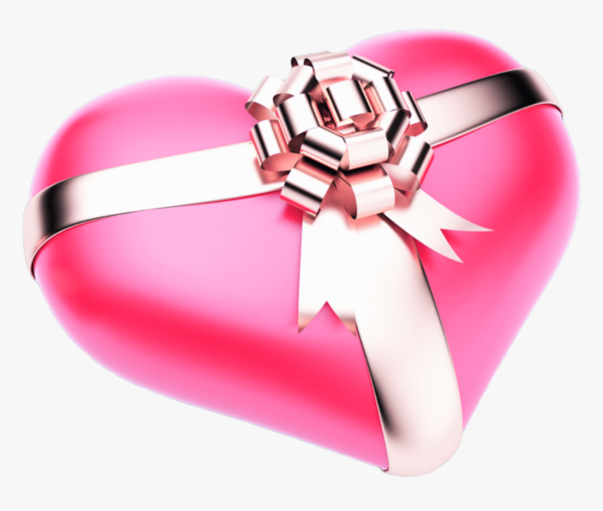 #gift #regalo #present #presente #heart #corazon #pink, HD Png Download
