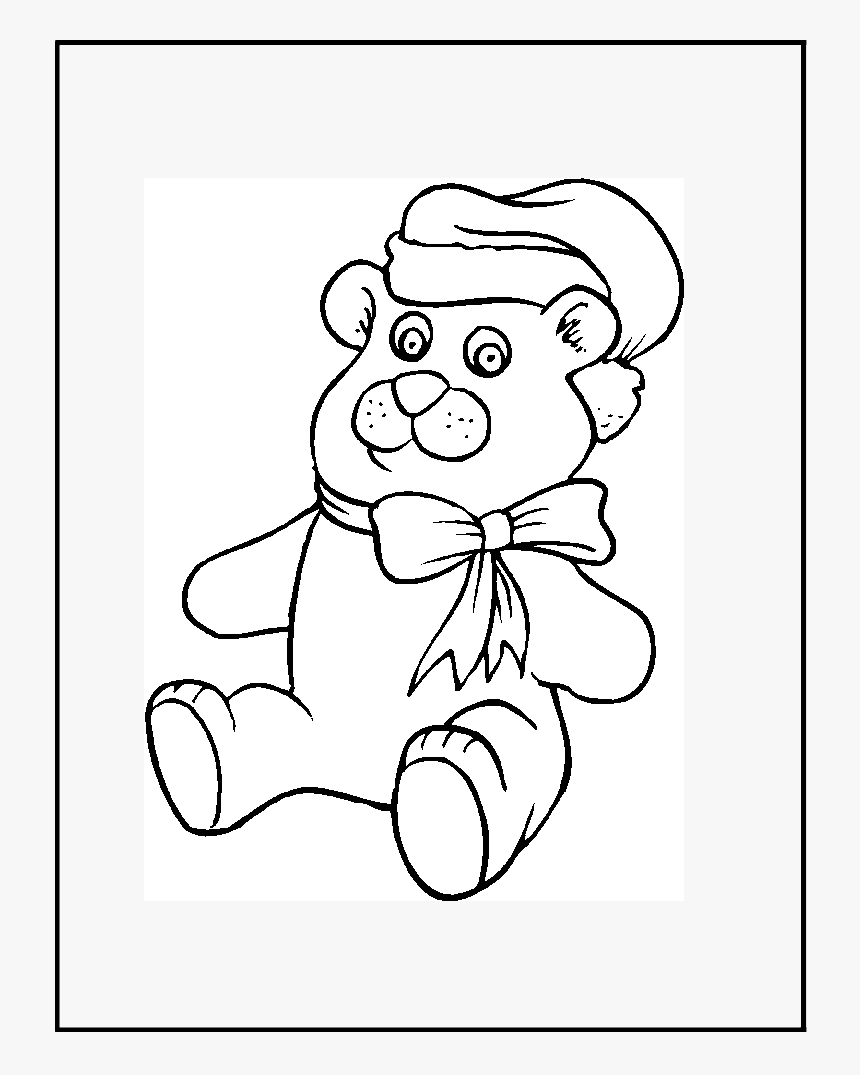 Coloriage Ours En Peluche, HD Png Download
