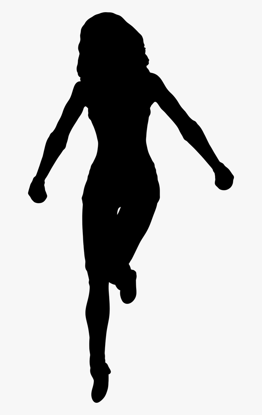 Silhouette Royalty-free Female Clip Art - Kicking Ball Clipart Girl, HD Png Download