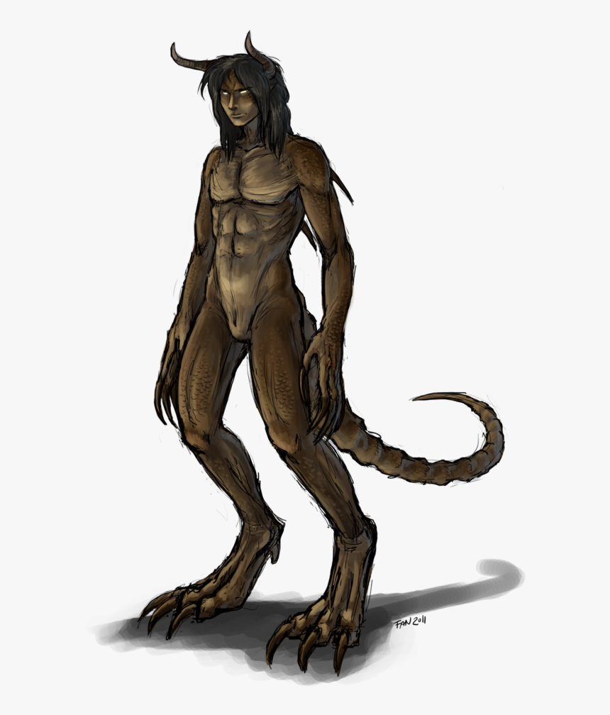 Fictional Creature,tail - Fallout 4 Deathclaw Human Hybrid, HD Png Download