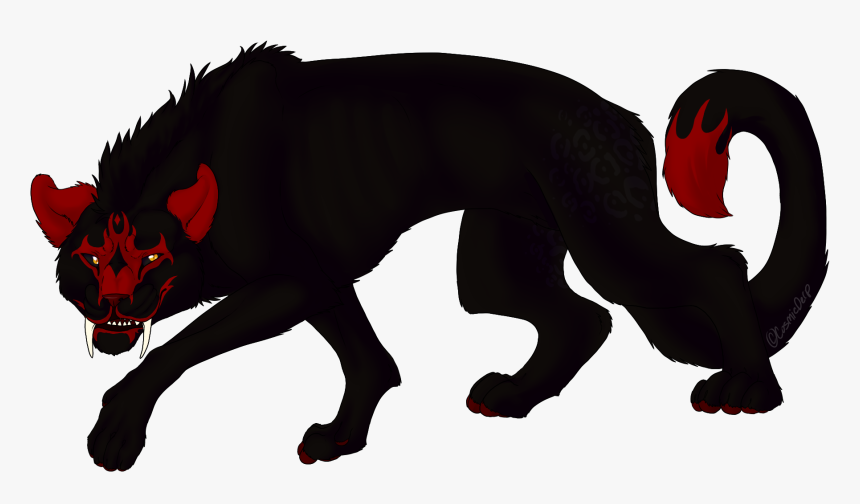 Demon Panther Thingy - Dog Yawns, HD Png Download