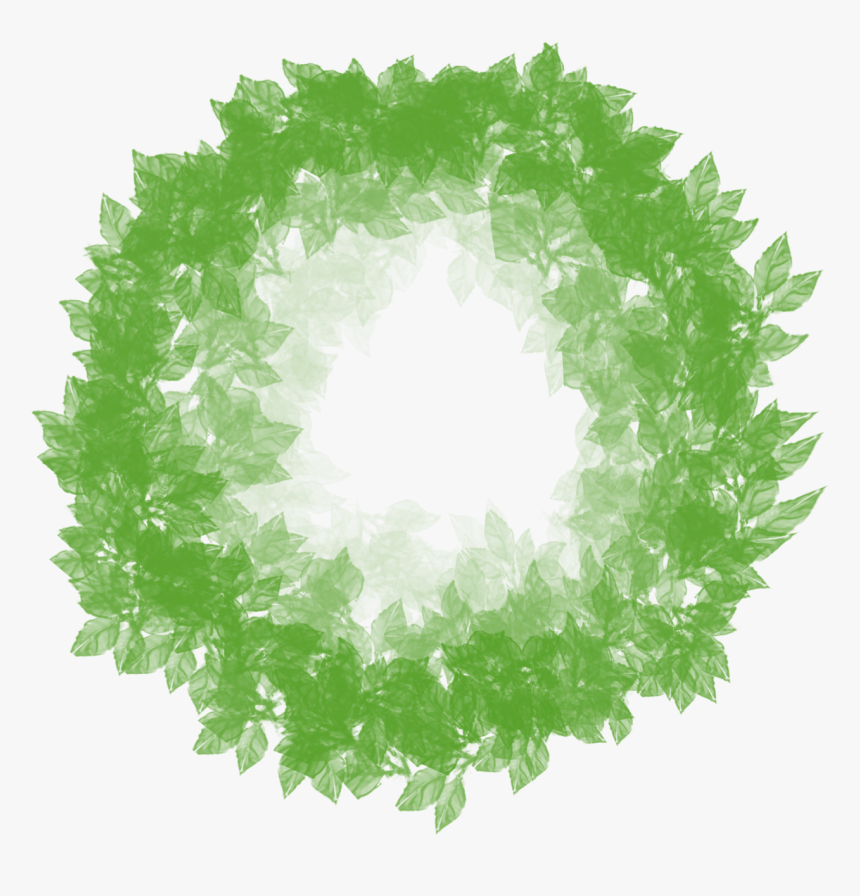 Wreath Border Foliage Free Picture - Coroa De Flores Verdes Png, Transparent Png