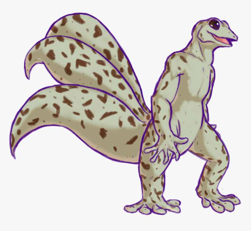 Three-tailed Gecko Demon - Gecko With Three Tails, HD Png Download