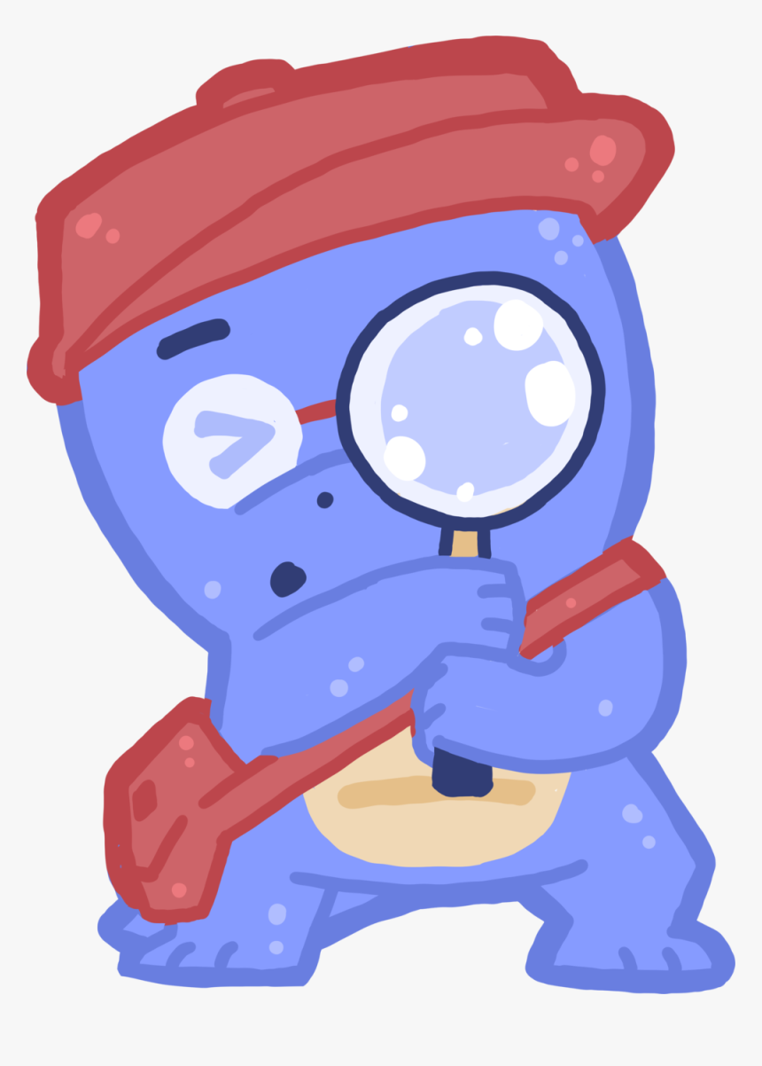 Dd Magnifyingglass - Cartoon, HD Png Download