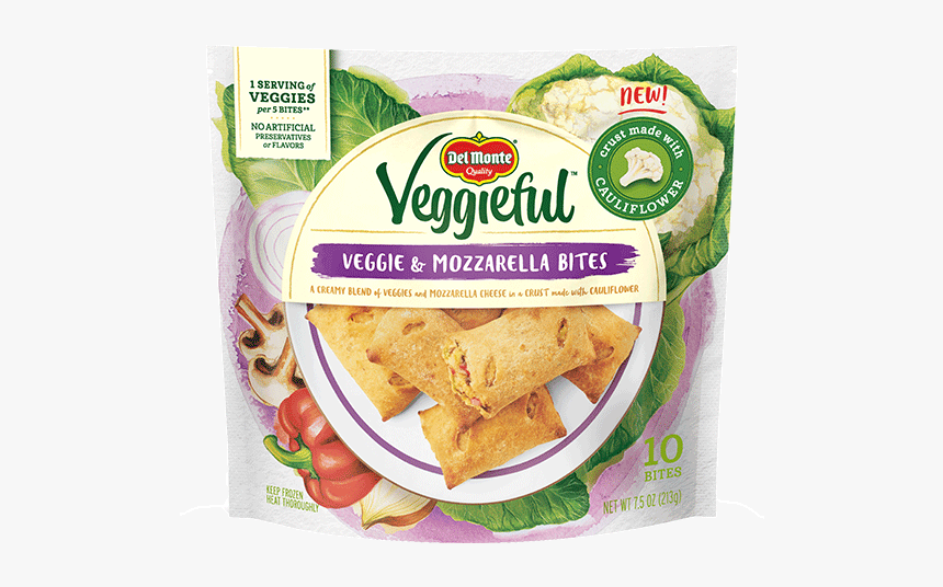Veggieful Veggie And Mozzarella Bites - Del Monte Veggieful Bites, HD Png Download