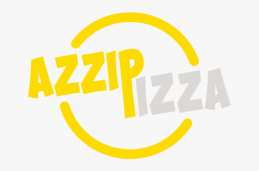 Azzip Pizza Logo Official Two Colors - Graphic Design, HD Png Download