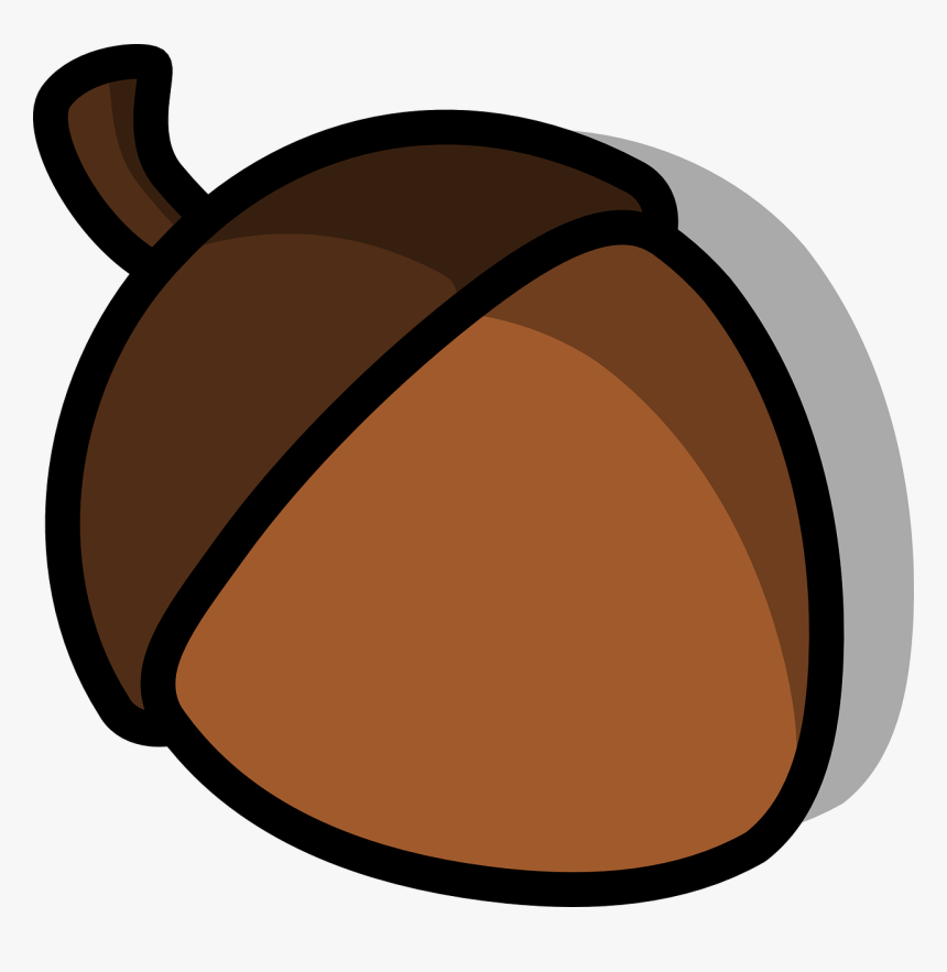 Cartoon Nut Clipart Tree Nut Allergy Clip Art - Acorn Clip Art, HD Png Download