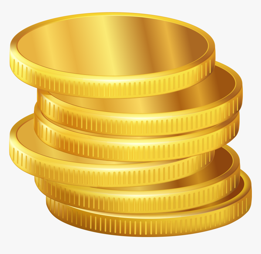 Golden Coins Png Clipart - Gold Coin Vector Png, Transparent Png