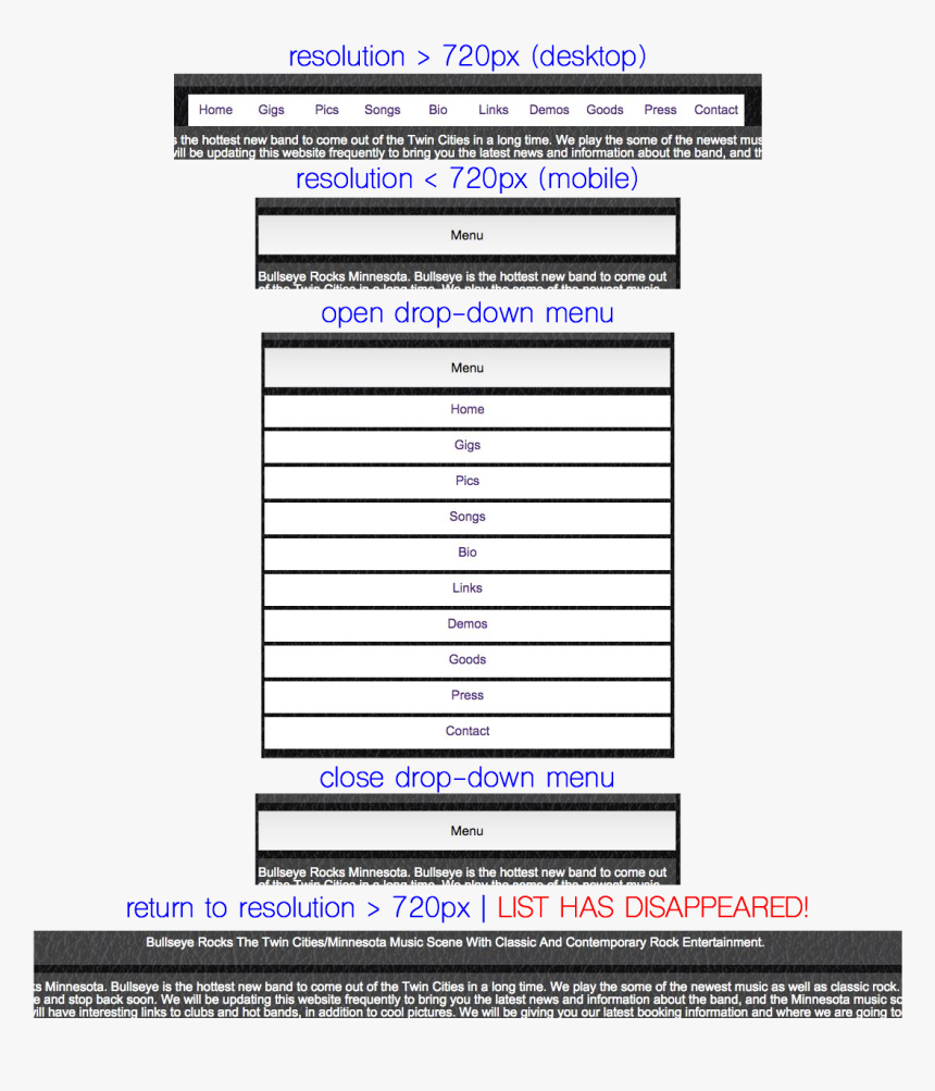 Jquery Toggle Causing My Menu To Disappear - Feilrapportskjema It, HD Png Download