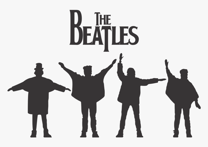 The Beatles Abbey Road Silhouette - Beatles Silhouette, HD Png Download
