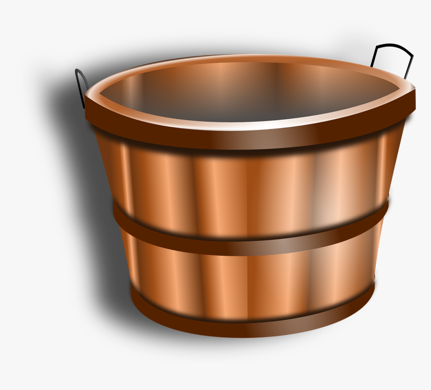 Wooden Bucket Clipart Transparent, HD Png Download