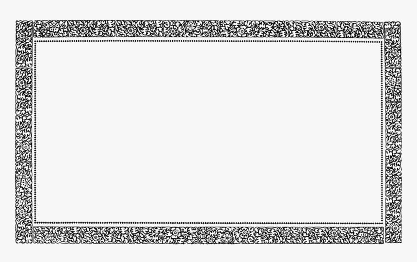 Transparent Vintage Photo Frame Png - Monochrome, Png Download