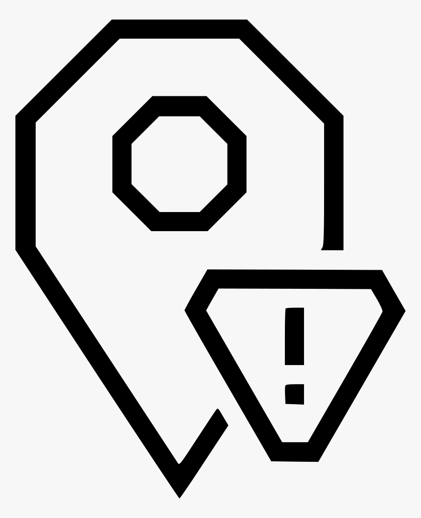 Location Marker Warning Pin Alert Comments - Icon Alert Location Png, Transparent Png