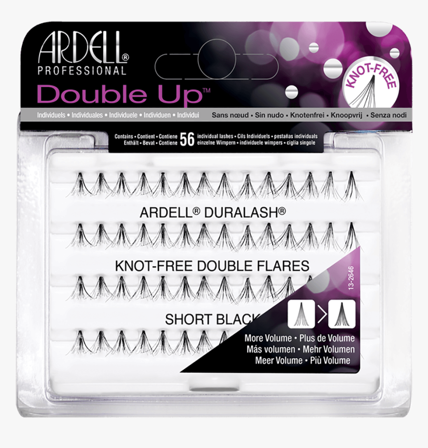 Ardell Duralash Double Up Knot Free Double Flare Eyelashes - Ardell Individual Double Up, HD Png Download
