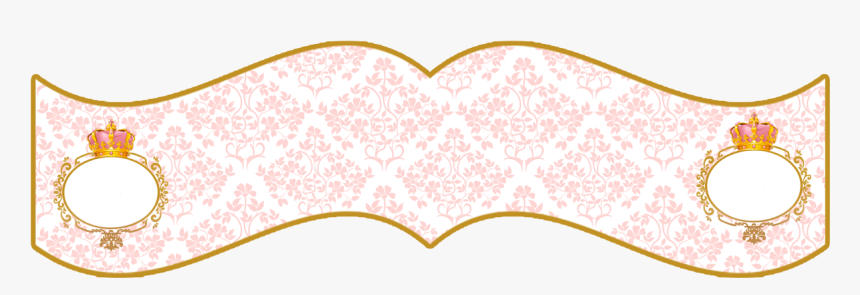 Bandeirinha Para Cupcake E Sanduíche Coroa Rosa Menina - Coroa Png Frame Rosa, Transparent Png