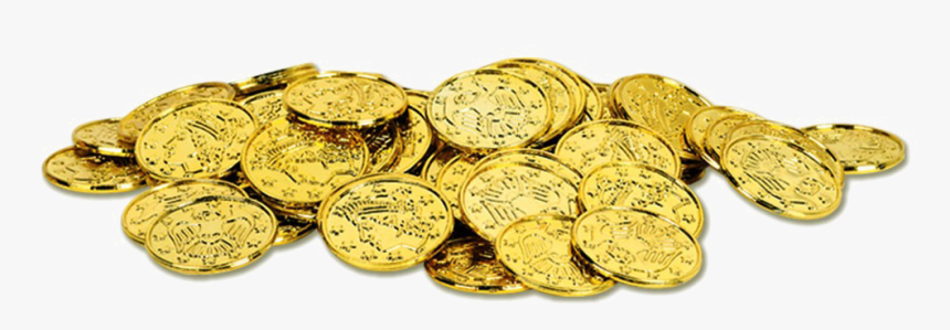 Gold Coins Png Photo - Gold Coin Treasure Png, Transparent Png