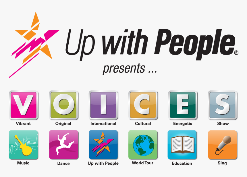 Transparent Energetic Clipart - Up With People Logo, HD Png Download