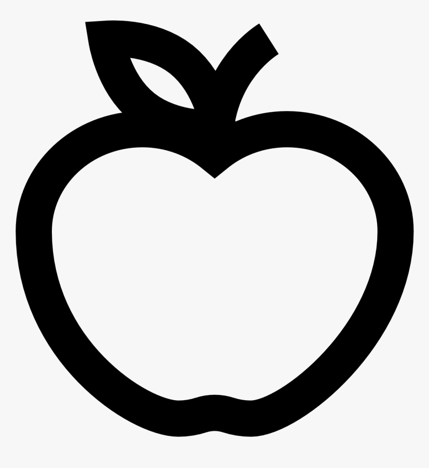 Apple Black And White Icon, HD Png Download