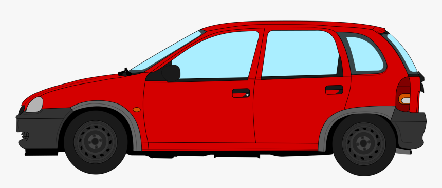 Opel Corsa B Profile - Car Clipart Side View, HD Png Download