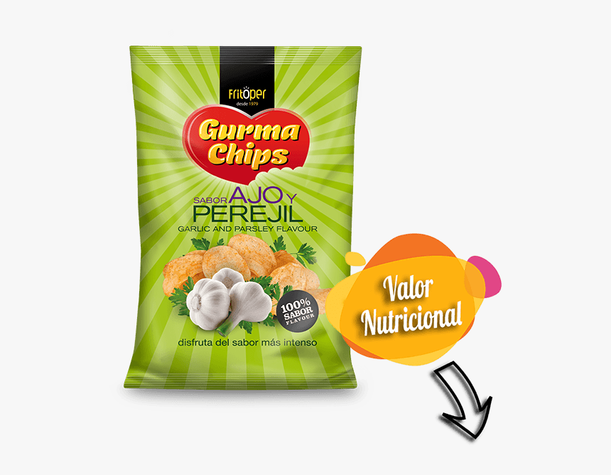 Patatas Fritas Sabor Ajo Y Perejil - Patatas Campesinas, HD Png Download