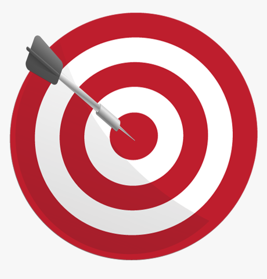Dartboard With Arrow Png Transparent Image - Clip Art Dart Board, Png Download