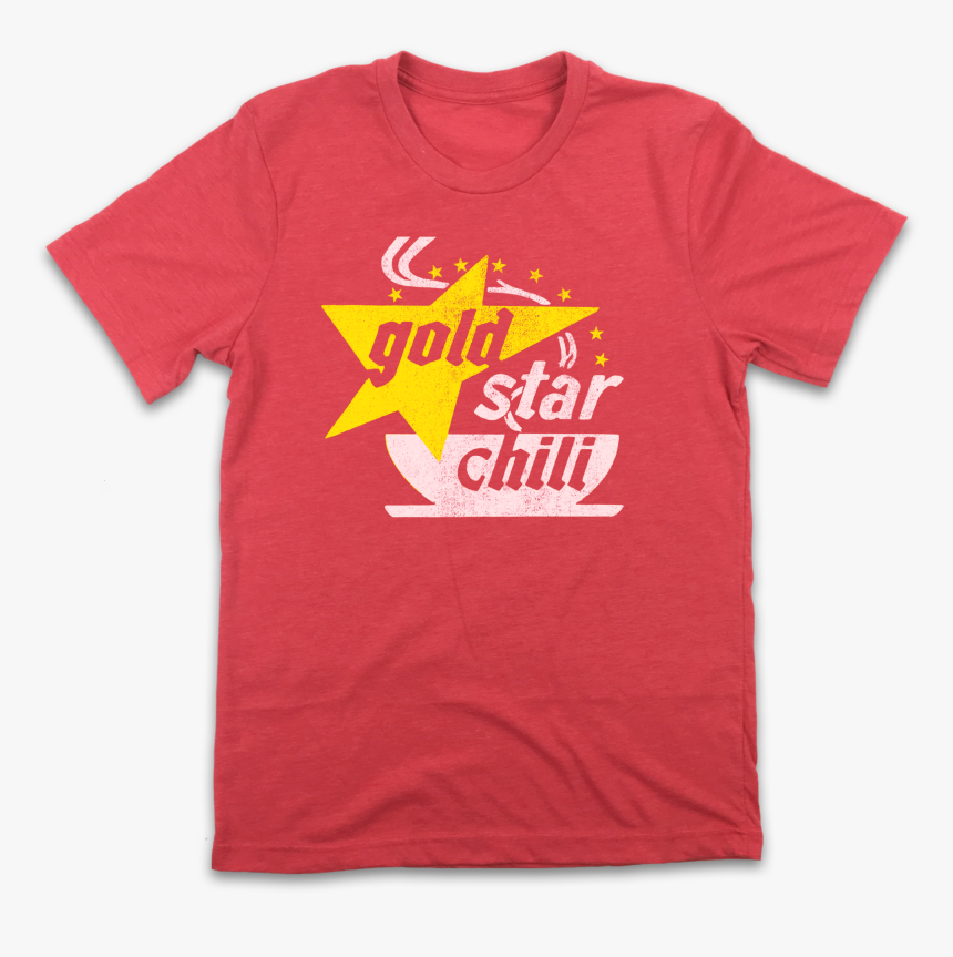 Gold Star Chili Retro Logo T Shirt 
 Class Lazyload - T-shirt, HD Png Download